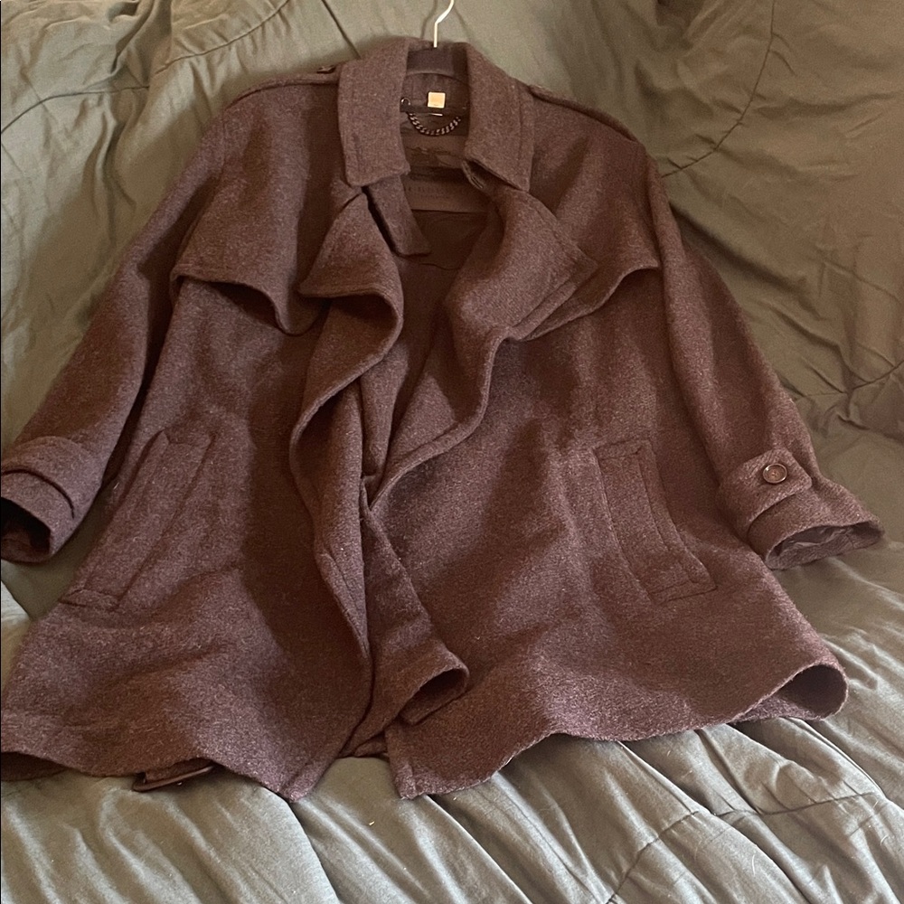 Burberry cashmere coat size 6